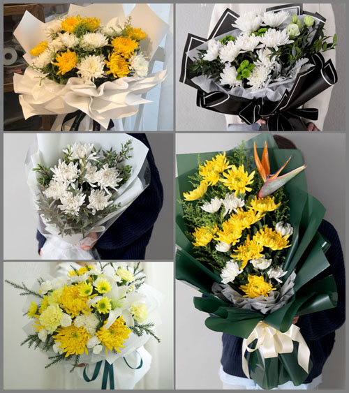 山东莱芜莱城区茶业口镇西腰关村白事花束代送